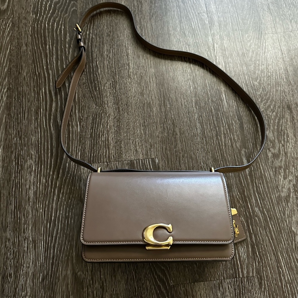 Coach Brown Leather Crossbody Bag